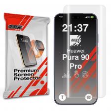 Folii protectie telefoane Huawei, Folie protectie GrizzGlass Hydrofilm compatibila cu Huawei Pura 90 Pro, Transparent, lerato.ro