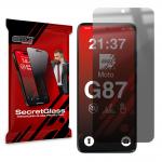 Folie sticla hibrid GrizzGlass SecretGlass Privacy compatibila cu Motorola Moto G87, Negru 2 - lerato.ro