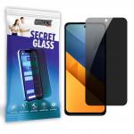 Folie sticla hibrid GrizzGlass SecretGlass Privacy compatibila cu Xiaomi Poco M6 5G, Negru 2 - lerato.ro