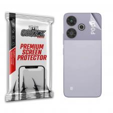 Folii protectie telefoane Xiaomi, Folie protectie pentru spatele telefonului GrizzGlass SatinSkin compatibila cu Xiaomi Poco M6 Plus 5G, Transparent, lerato.ro