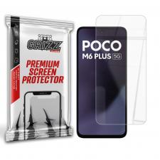 Folii protectie telefoane Xiaomi, Folie sticla hibrid GrizzGlass HybridGlass compatibila cu Xiaomi Poco M6 Plus 5G, Transparent, lerato.ro
