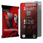 Folie sticla hibrid GrizzGlass SecretGlass Privacy compatibila cu Samsung Galaxy S26, Negru 2 - lerato.ro