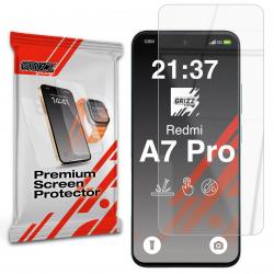 Folie sticla hibrid GrizzGlass HybridGlass compatibila cu Xiaomi Redmi A7 Pro, Transparent