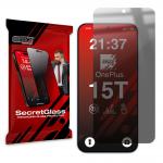 Folie sticla hibrid GrizzGlass SecretGlass Privacy compatibila cu OnePlus 15T, Negru 2 - lerato.ro