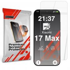Folii protectie telefoane Xiaomi, Folie sticla hibrid GrizzGlass HybridGlass compatibila cu Xiaomi 17 Max, Transparent, lerato.ro