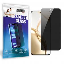 Folii protectie telefoane Honor, Folie sticla hibrid GrizzGlass SecretGlass Privacy compatibila cu Honor 200, Negru, lerato.ro