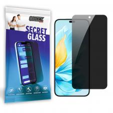 Folii protectie telefoane Honor, Folie sticla hibrid GrizzGlass SecretGlass Privacy compatibila cu Honor 200 Lite, Negru, lerato.ro