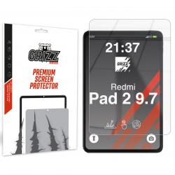 Folie protectie sticla hibrid GrizzGlass HybridGlass compatibila cu Xiaomi Redmi Pad 2, 9.7 inch, Transparent