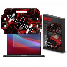 Folie protectie GrizzGlass MatteScreen Easy, Kit montare inclus, compatibila cu MacBook Pro 13 inch 2020, Transparent