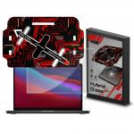 Folie protectie GrizzGlass HybridGlass Easy, Kit montare inclus, compatibila cu MacBook Pro 13 inch 2020, Transparent 2 - lerato.ro