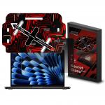 Folie protectie GrizzGlass SecretGlass Easy Privacy, Kit montare inclus, compatibila cu MacBook Air 13 inch M4 2025, Negru 2 - lerato.ro