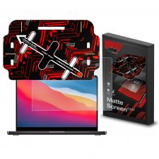 Folii Protectie Laptop, Folie protectie GrizzGlass MatteScreen Easy, Kit montare inclus, compatibila cu MacBook Air 13 inch 2020, Transparent, lerato.ro