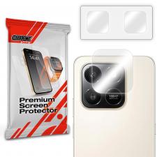Folii protectie telefoane Honor, Set de 2 protectii camera foto GrizzGlass HybridGlass compatibile cu Honor X7d 4G, Transparent, lerato.ro