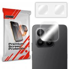 Folii protectie telefoane Honor, Set de 2 protectii camera foto GrizzGlass HybridGlass compatibile cu Honor X7d 5G, Transparent, lerato.ro