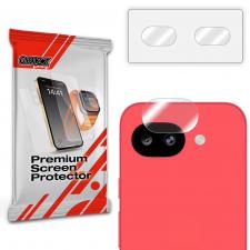 Folii protectie Google Pixel 10a, Set de 2 protectii camera foto GrizzGlass HybridGlass compatibile cu Google Pixel 10a, Transparent, lerato.ro