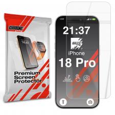 Folie sticla hibrid GrizzGlass HybridGlass compatibila cu iPhone 18 Pro, Transparent