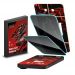 Set 2 folii protectie display GrizzGlass SecretGlass Easy Privacy, Kit montare inclus, compatibile cu iPhone 17, Negru 2 - lerato.ro