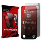 Folie protectie display GrizzGlass SecretGlass Privacy compatibila cu Xiaomi 18 Pro Max, Negru 2 - lerato.ro