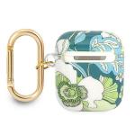 Carcasa Guess GUA2HHFLN Flower Strap compatibila cu Apple AirPods 1 Verde 3 - lerato.ro