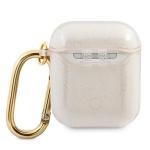 Carcasa Guess GUA2UCG4GD Glitter compatibila cu Apple AirPods 1/2 Gold 4 - lerato.ro