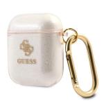 Carcasa Guess GUA2UCG4GD Glitter compatibila cu Apple AirPods 1/2 Gold 5 - lerato.ro