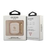 Carcasa Guess GUA2UCG4GD Glitter compatibila cu Apple AirPods 1/2 Gold 3 - lerato.ro
