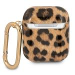 Carcasa Guess GUA2USLEO Leopard compatibila cu Apple AirPods 1/2 Gold 3 - lerato.ro