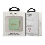 Carcasa Guess GUA2LSCHSN Silicone Charm Heart compatibila cu Apple AirPods 1/2 Verde 3 - lerato.ro