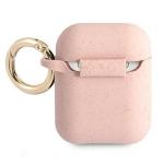 Carcasa Guess GUA2SGGEP Silicone Glitter compatibila cu Apple AirPods 1/2 Roz 3 - lerato.ro