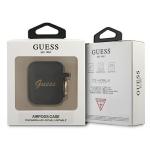Carcasa Guess GUA2SSSK Silicone Vintage Script compatibila cu Apple AirPods 1/2 Negru 4 - lerato.ro