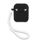 Carcasa Guess GUACA2LSVSBW Silicone Vintage compatibila cu Apple AirPods 1/2 Negru 3 - lerato.ro