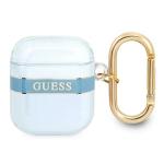 Carcasa Guess GUA2HHTSB Strap compatibila cu Apple AirPods 1 Albastru 2 - lerato.ro
