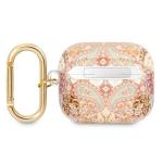 Carcasa Guess GUA3HHFLD Paisley Strap compatibila cu Apple AirPods 3 Gold 4 - lerato.ro