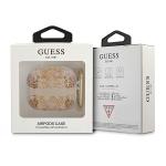 Carcasa Guess GUA3HHFLD Paisley Strap compatibila cu Apple AirPods 3 Gold 3 - lerato.ro