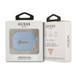 Carcasa Guess GUA3LSCHSB Silicone Charm Heart compatibila cu Apple AirPods 3 Albastru 3 - lerato.ro