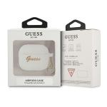 Carcasa Guess GUA3LSCHSH Silicone Charm Heart compatibila cu Apple AirPods 3 Alb 4 - lerato.ro