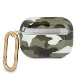 Carcasa Guess GUAPUCAMA Camouflage compatibila cu Apple AirPods Pro Kaki 4 - lerato.ro