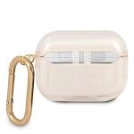 Carcasa Guess GUAPUCG4GD Glitter compatibila cu Apple AirPods Pro Gold 3 - lerato.ro