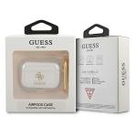 Carcasa Guess GUAPUCG4GT Glitter compatibila cu Apple AirPods Pro Transparent 3 - lerato.ro