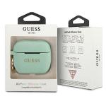 Carcasa Guess GUACAPSILGLGN Silicone Glitter compatibila cu Apple AirPods Pro Verde 4 - lerato.ro