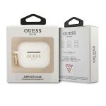 Carcasa Guess GUAPSGGEH Silicone Glitter compatibila cu Apple AirPods Pro Alb 4 - lerato.ro
