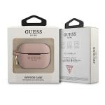 Carcasa Guess GUAPSGGEP Silicone Glitter compatibila cu Apple AirPods Pro Roz 4 - lerato.ro