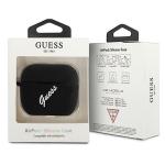 Carcasa Guess GUACAPLSVSBW Silicone Vintage compatibila cu Apple AirPods Pro Negru 4 - lerato.ro