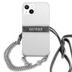 Husa Guess GUHCP13MKC4GBSI compatibila cu iPhone 13, 4G Gray Strap Silver Chain, Transparent 8 - lerato.ro