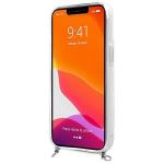 Husa Guess GUHCP13MKC4GBSI compatibila cu iPhone 13, 4G Gray Strap Silver Chain, Transparent 3 - lerato.ro