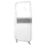 Husa Guess GUHCP13MKC4GBSI compatibila cu iPhone 13, 4G Gray Strap Silver Chain, Transparent 4 - lerato.ro