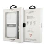 Husa Guess GUHCP13MKC4GBSI compatibila cu iPhone 13, 4G Gray Strap Silver Chain, Transparent 6 - lerato.ro