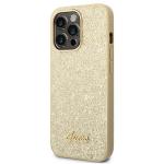 Husa Guess GUHCP14LHGGSHD compatibila cu iPhone 14 Pro, Glitter Script, Gold 9 - lerato.ro