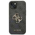 Husa Guess GUHCP14S4GMGGR compatibila cu iPhone 14, 4G Big Metal Logo, Gri