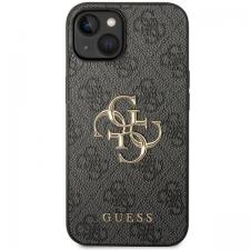 Husa Guess compatibila cu iPhone 15, 4G Big Metal Logo, Gri